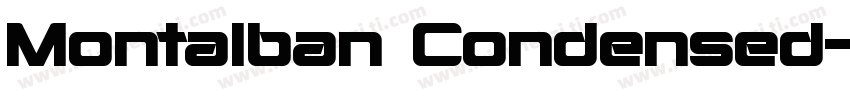 Montalban Condensed字体转换